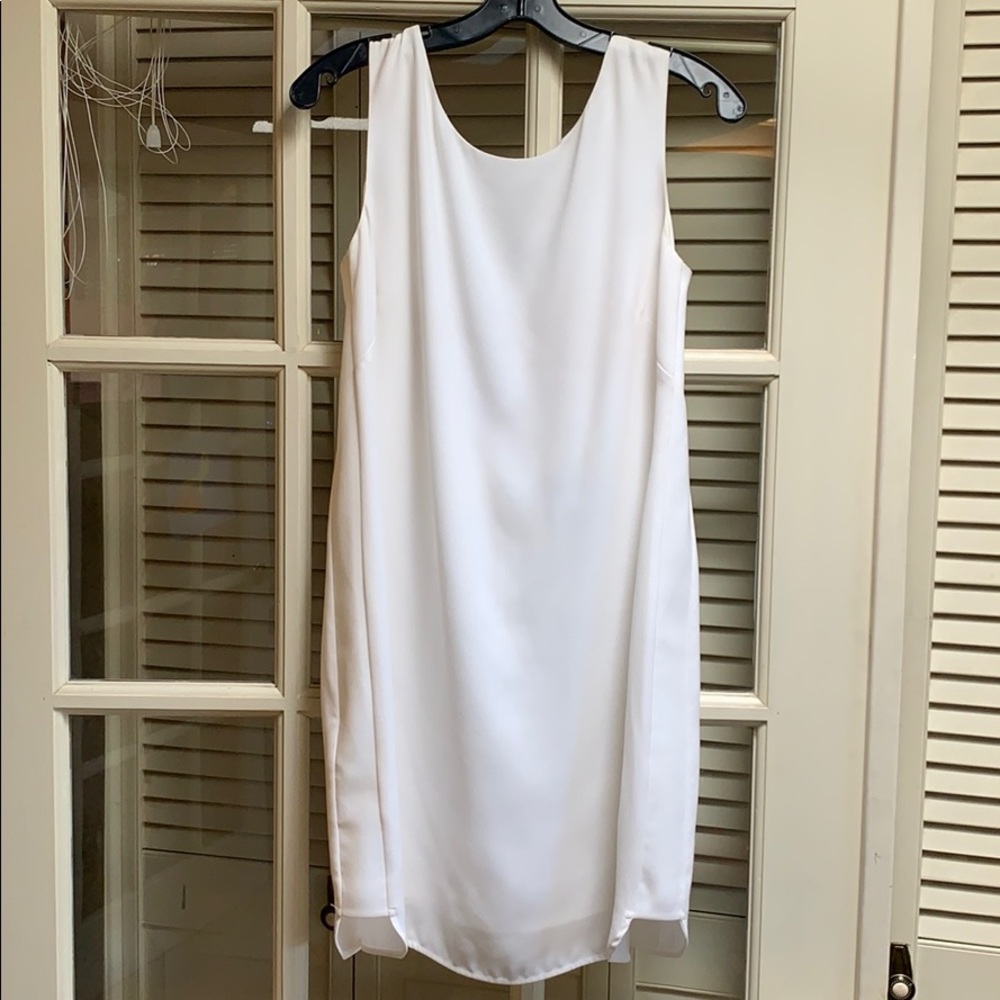 BCBG white cocktail dress